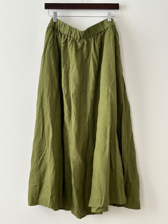 Boden Dresses & Skirts - Boden 100% Linen Olive Green Maxi Skirt